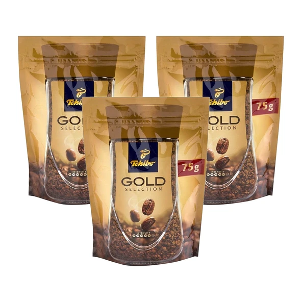 Tchibo Gold Selection Çözünebilir Kahve Ekonomik Paket 75 Gr X 3 Adet ürün görseli 1