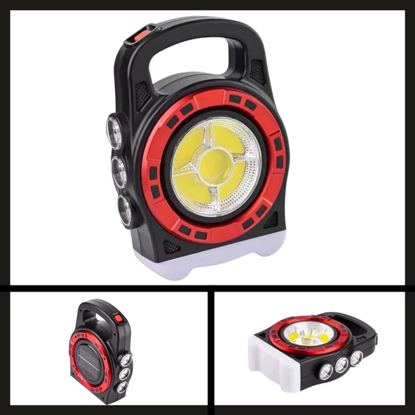 Uyguna-Yakala PT-6678 Solar USB Şarjlı El Feneri-PT-6678 ürün görseli 1