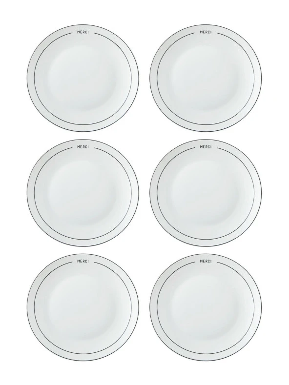 The Mia Round Pasta Tabağı 6 Kişilik DNR0075 ürün görseli 1