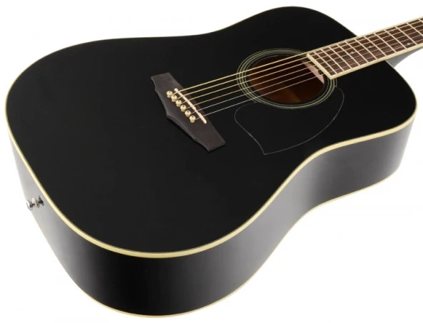 IBANEZ PF15-BK Siyah Akustik Gitar - Resim 4