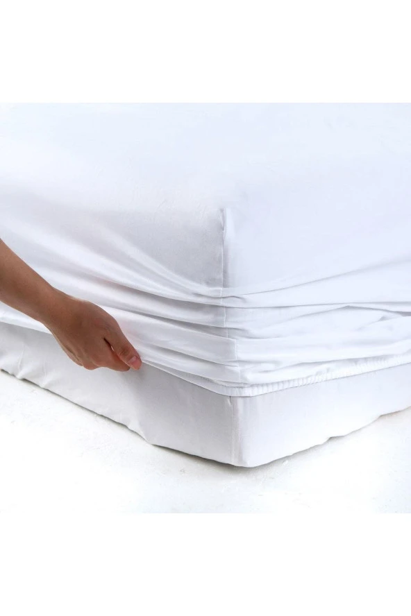 Alla Turca Ranforce 100*200 cm Lastikli Çarşaf Seti Beyaz-100 x 200 ürün görseli 1