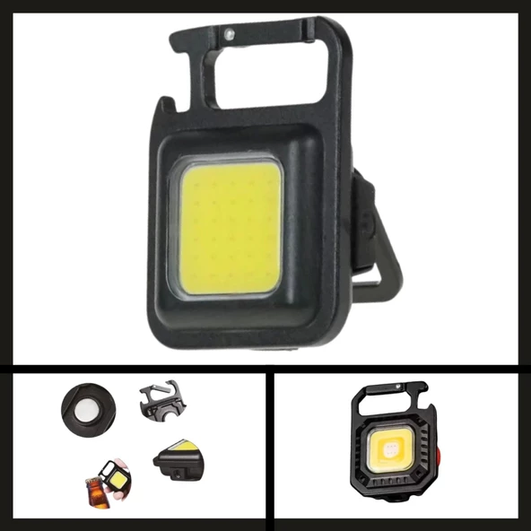 Uyguna-Yakala  PT-909 Şarjlı Mıknatıslı COB LED Fener-NER.431 ürün görseli 1