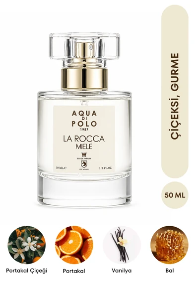 Aqua Di Polo La Rocca Miele Kadın Parfümü 50ml - Çiçeksi & Vanilyalı ürün görseli 1