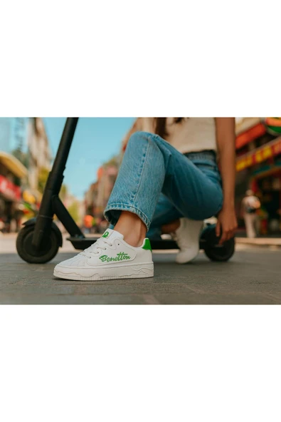 Benetton Kadın Minimalist Günlük Sneaker - Şık ve Rahat ürün görseli 1