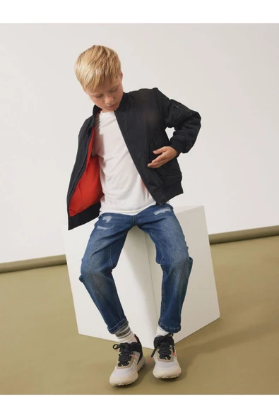 Minimalist Bomber Ceket-Uzun Kol Regular Fit - Resim 7