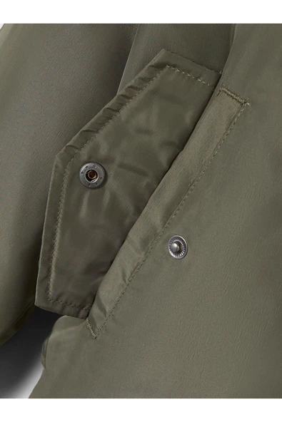 Minimalist Bomber Ceket-Uzun Kol Regular Fit - Resim 12
