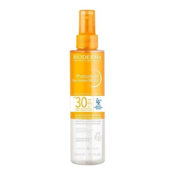 Bioderma Photoderm Bronz Sun Protective Water SPF30 200 ml ürün görseli 1