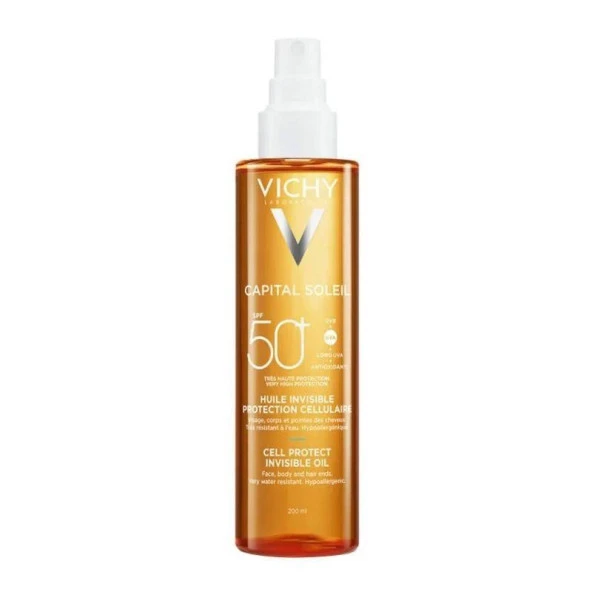 Vichy Capital Soleil Cell Protect Oil Spf 50 200 Ml ürün görseli 1