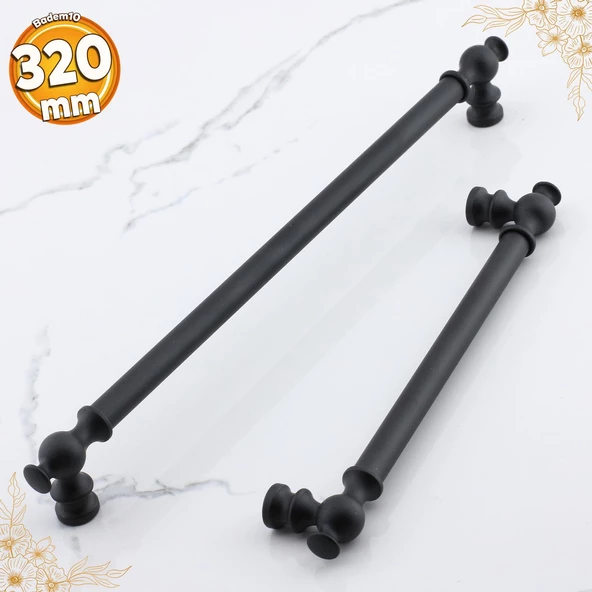 Arya 320 mm Siyah Kulp Mobilya Mutfak Metal Dolabı Çekmece Dolap Kapak Kulpları Kulbu Kulpu 320 mm ürün görseli 1