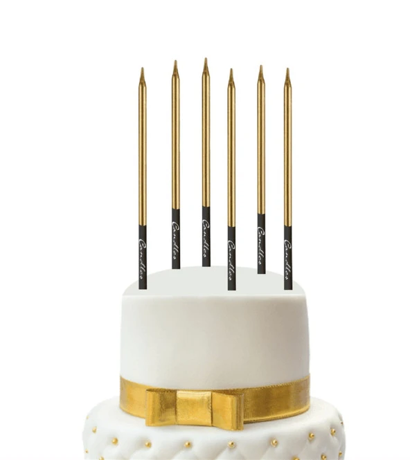 Kalem Model Gold Mum 15 cm 6 lı ürün görseli 1