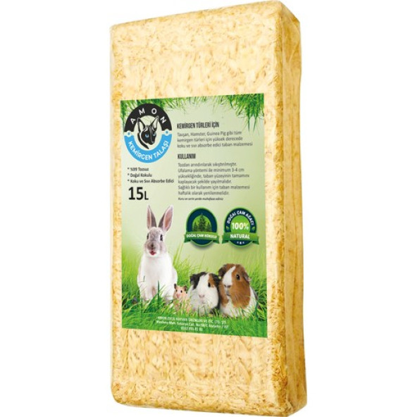 Amon Doğal Çam Kokulu Kemirgen Talaşı 15 Lt. ürün görseli 1