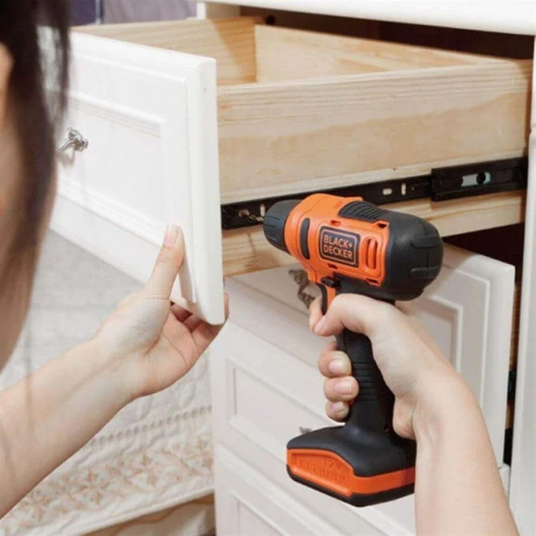 Black Decker Akülü Vidalama 12 Volt-LD12SP - Resim 5