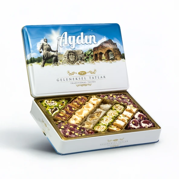 Tuğba Kuruyemiş Geleneksel Tatlar Metal Kutu 540 Gr (Aydın) ürün görseli 1