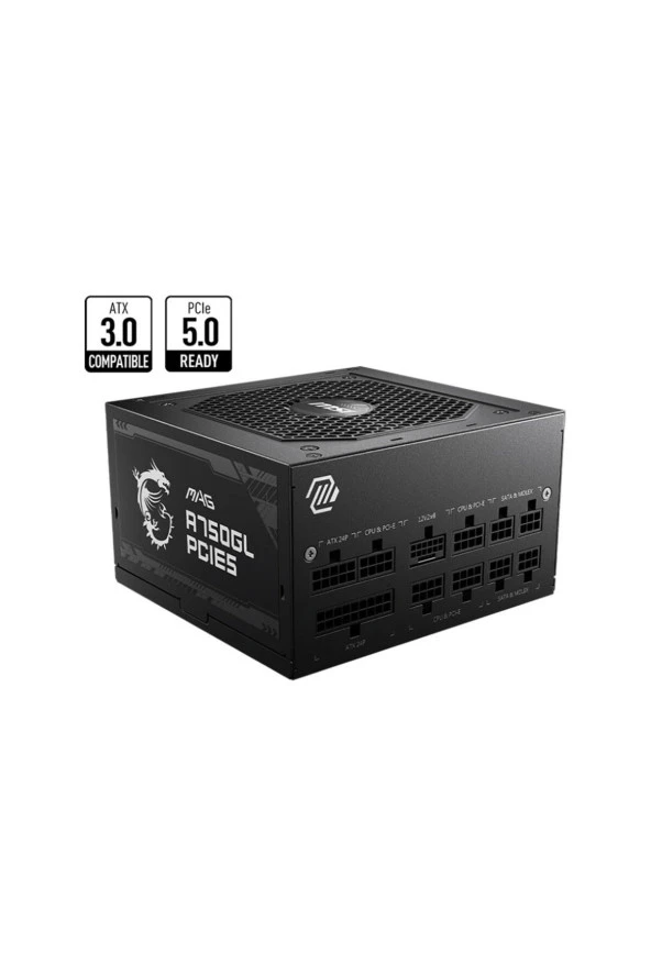 MSI MAG A750GL PCIE5 750W 80+ GOLD POWER SUPPLY ürün görseli 1