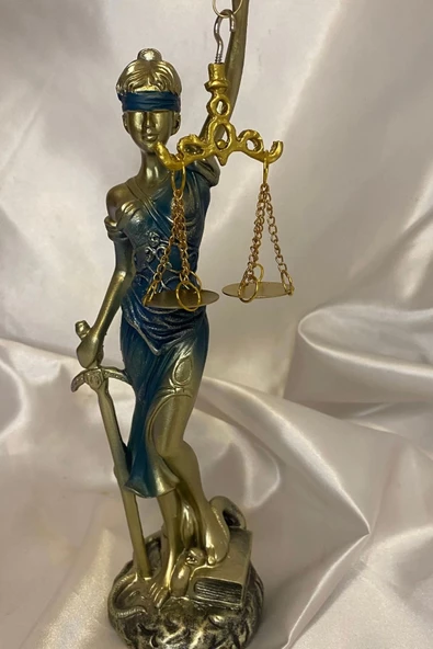 Avukat Adalet Kadın Heykeli Themis Terazi Dekoratif Hakim s ürün görseli 1