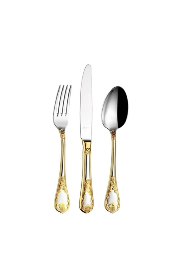 Aryıldız Pera Prestige Altın Gold 89 Parça Çatal Kaşık Bıçak Takımı ürün görseli 1