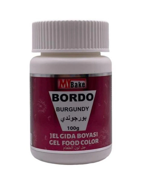 MY BAKE JEL GIDA BOYASI BORDO 100 GR ürün görseli 1