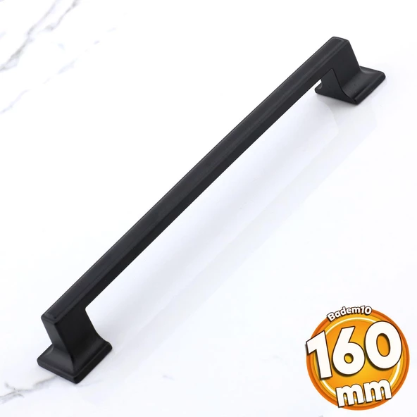 Gama 160 mm Siyah Kulp Metal Mobilya Çekmece Mutfak Dolap Dolabı Kapak Kulpları Kulbu Kulpu 16 cm ürün görseli 1