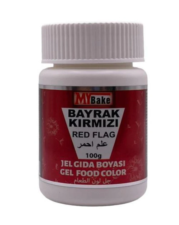 MY BAKE JEL GIDA BOYASI BAYRAK KIRMIZI 100 GR ürün görseli 1