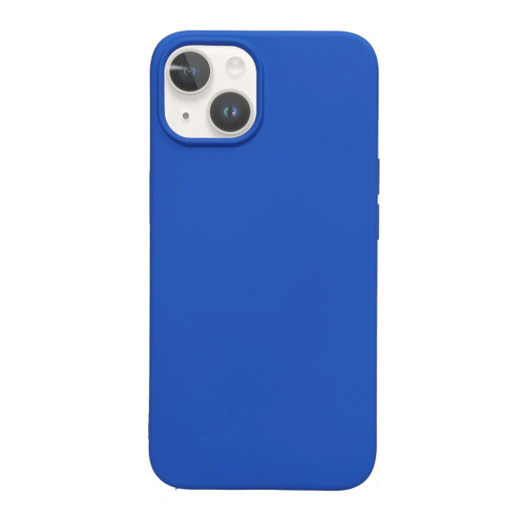 İphone 15 PRO Uyumlu İçi Kadife Süet Yumuşak Liquid Silikon Lansman Kılıf MAVİ ürün görseli 1