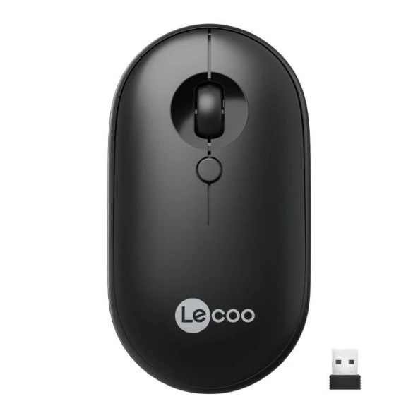 Lenovo Lecoo WS212 Kablosuz Mouse Siyah ürün görseli 1