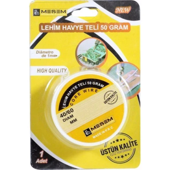 Meşem Havya Lehim Teli 1 mm 50 Gram - Resim 2