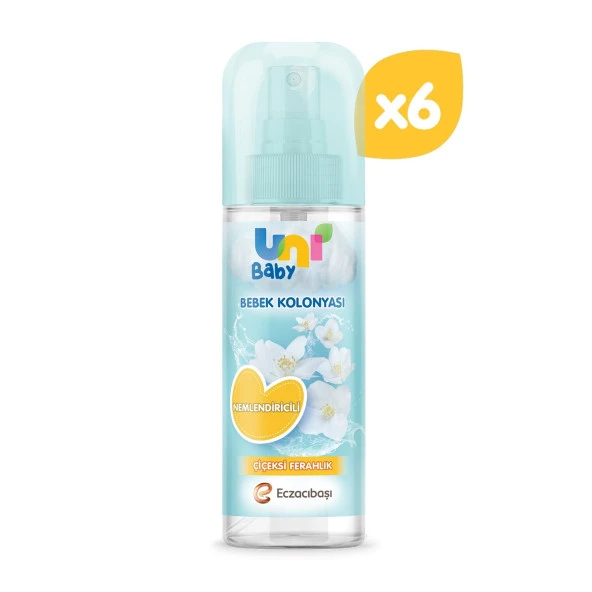 Uni Baby Bebek Kolonyası Çiçeksi Kokular 150 ml 6'lı ürün görseli 1