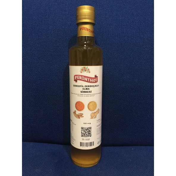 Perinthos Neşe Natural  Zencefil Zerdeçal Sirkesi 500 ml ürün görseli 1