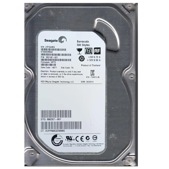 SEAGATE ST500DM002 ST 500 GB SATA HARDDİSK REFRESH ürün görseli 1