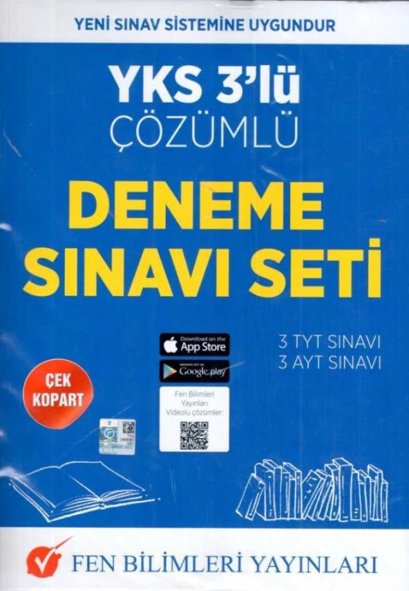 FEN BİLİMLERİ TYT-AYT 3'LÜ DENEME SINAVI SETİ ürün görseli 1