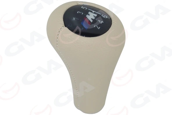 VİTES TOPUZU BMW M POWER 6 VİTES IŞIKLI E30 E34 E36 E39 E46 E60 E90 E92 BEJ DERİ ürün görseli 1