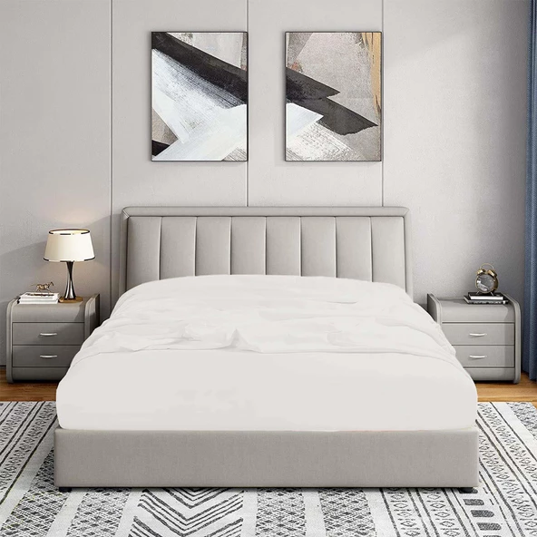 Soley | Jersey | %100 Pamuk Çift Kişilik 160 x 200 Lastikli Çarşaf ürün görseli 1