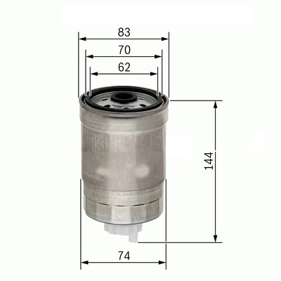 YAKIT FİLTRESİ ACCENT-GETZ-İ30-SANTE FE-SONATO V-SORENTO 1.5-2.0-2.2-2.5 CRDI SU SENSÖRLÜ x ürün görseli 1