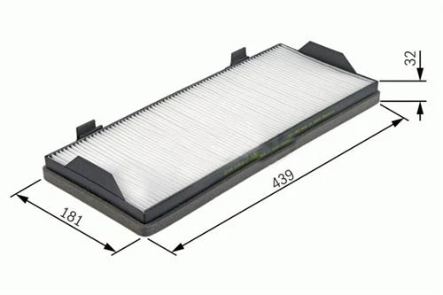 POLEN FİLTRESİ ATEGO I 1823-2633 -AXOR I-AXOR II- ECONIC CU4469 ürün görseli 1