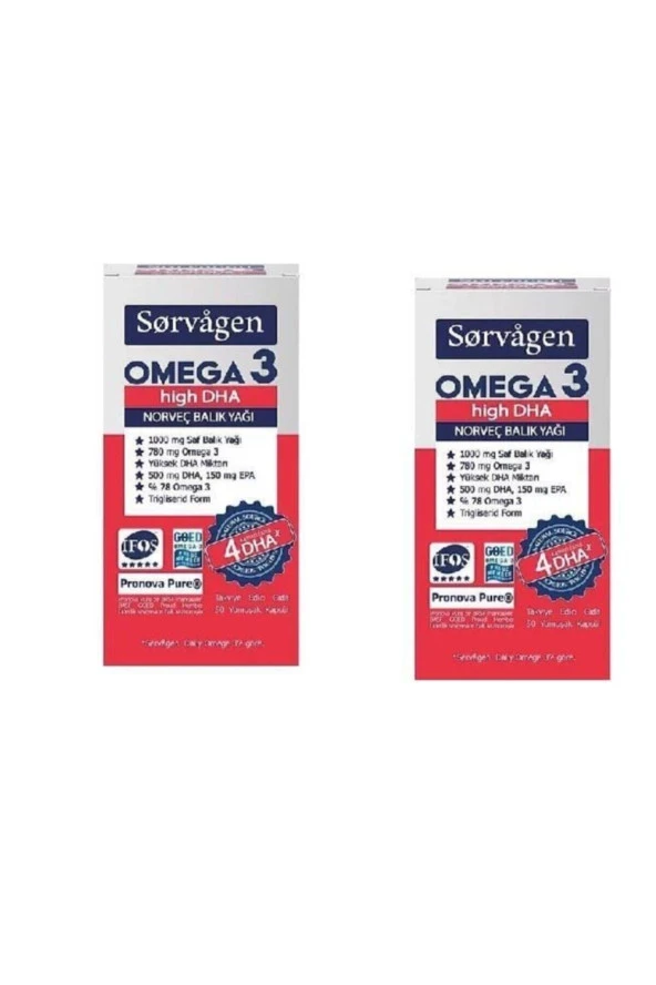 SORVAGEN Omega 3 High Dha 50 Kapsül X 2 Adet ürün görseli 1