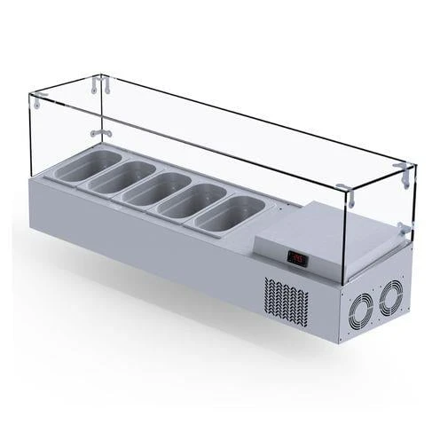 Iceinox Set Üstü Saladbar Cam Kapak GN 1/4-150: 5 Adet ürün görseli 1