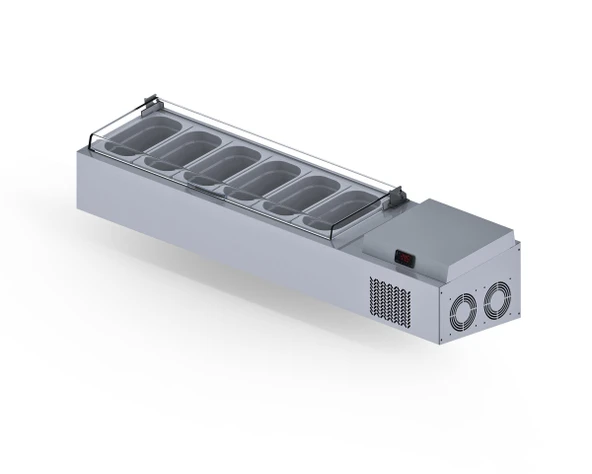 Iceinox Set Üstü Saladbar Pleksi Kapak GN 1/4-150: 6 Adet ürün görseli 1
