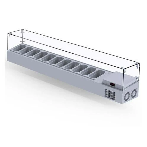 Iceinox Set Üstü Saladbar Cam Kapak GN 1/4-150: 11 Adet ürün görseli 1