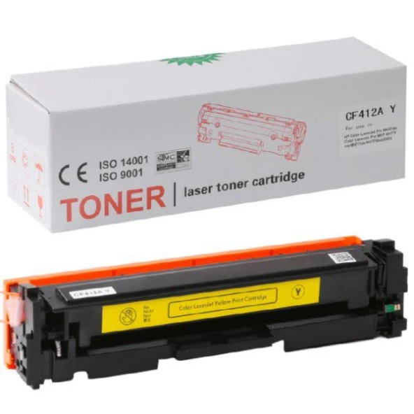 HP Uyumlu CF412A (410A) & CANON Uyumlu CRG-046Y Toner SARI ürün görseli 1