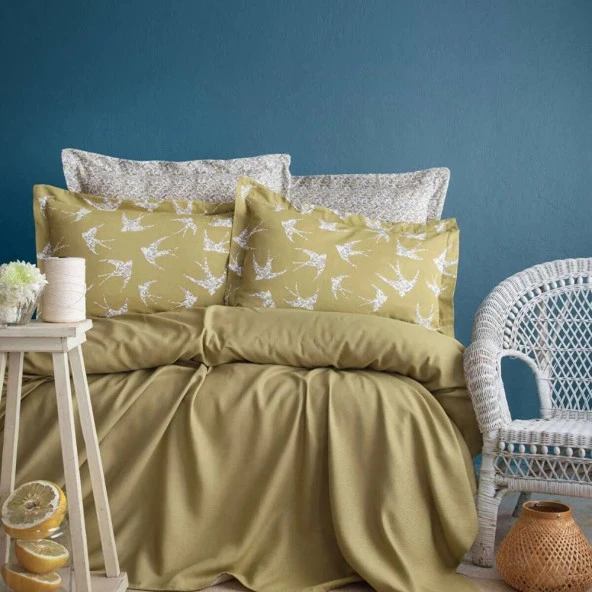 Apricitas Home Freely Çift Kişilik Bambu Pike Takımı Olive ürün görseli 1