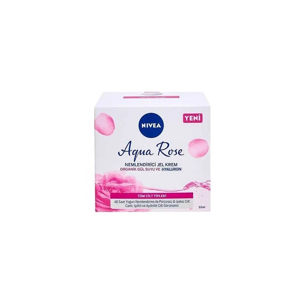 Nivea Aqua Rose Tüm Cilt Tipleri İçin Nemlendirici Jel Krem 50ml ürün görseli 1