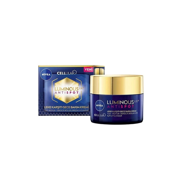 Nivea Cellular Luminous 630 AntiSpot Leke Karşıtı Gece Bakım Kremi 50ml ürün görseli 1