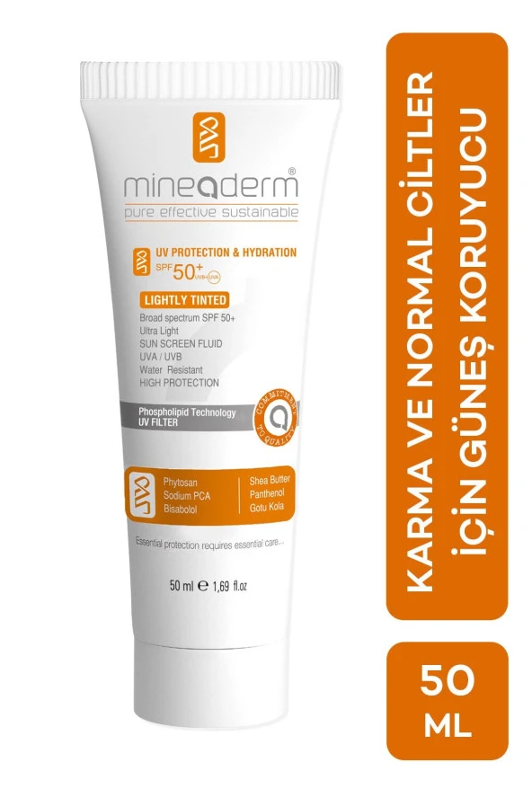 Mineaderm UV Protection&Hydration Lightly Tinted SPF50+ 50 ml - Resim 2
