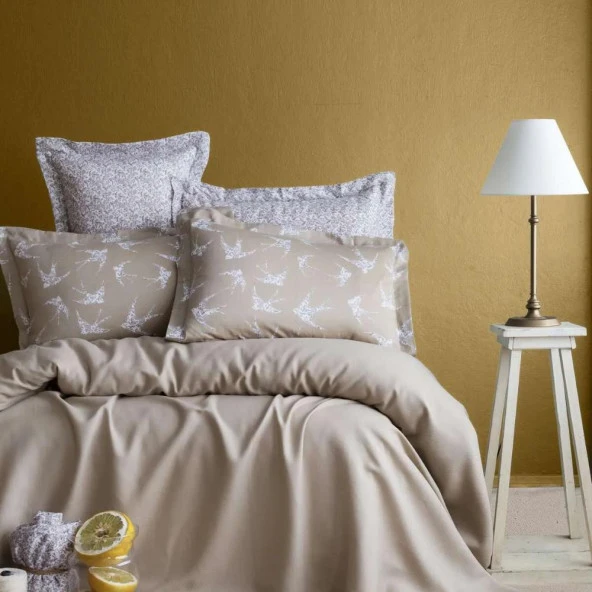 Apricitas Home Freely Çift Kişilik Bambu Pike Takımı Bej ürün görseli 1