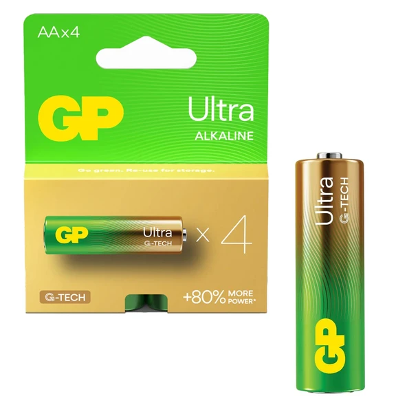 Gp G-Tech Gp-15Aueta21 Aa Kalem Pil Alkalin 4Lü Paket ürün görseli 1