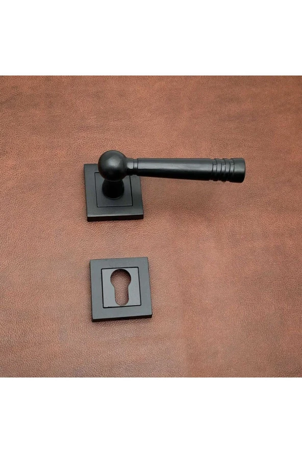 Osmanlı Handles Kare Rozetli Yale Çelik Kapı Kolu 1 Takım ürün görseli 1