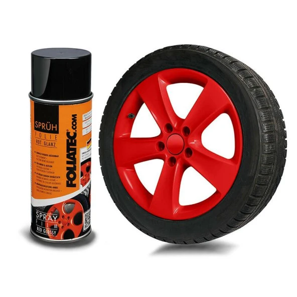 Foliatec Jant Metal Sprey Folyo Yüzey Kaplama Seti 2x400ml. Parlak Kirmizi ürün görseli 1