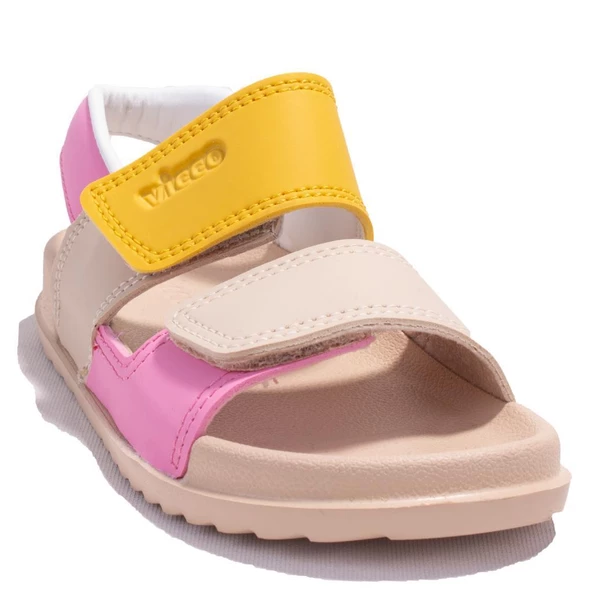 Vicco Krixi 321F23Y252 Bej Ortopedik Günlük Kız Çocuk Spor Sandalet ürün görseli 1