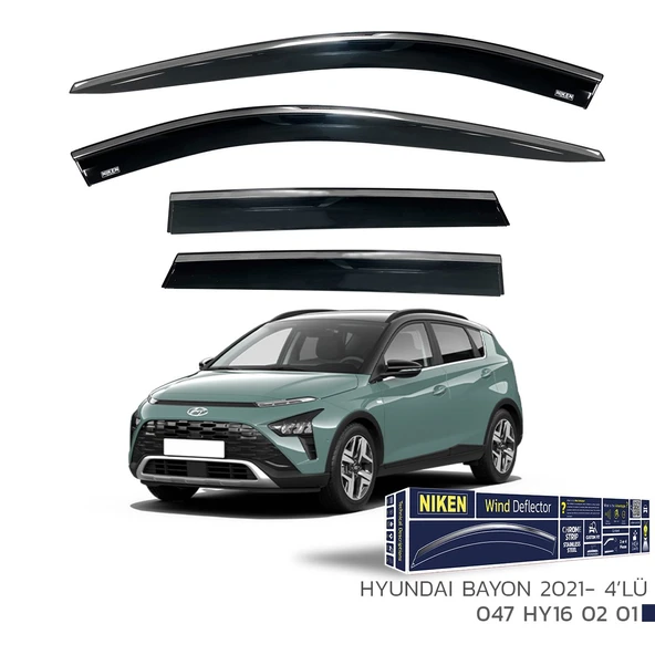 Hyundai Bayon 2021 ve Sonrası  Kromlu Cam Rüzgarlığı ürün görseli 1
