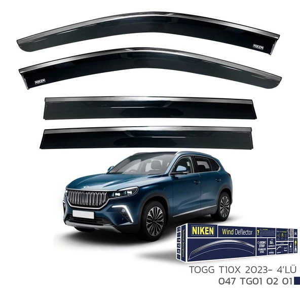 TOGG T10X 2023 ve Sonrası  Kromlu Cam Rüzgarlığı ürün görseli 1